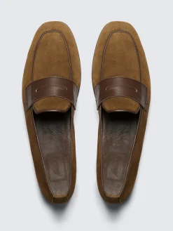 Best Brioni suede Monza driver loafers Burnt brown