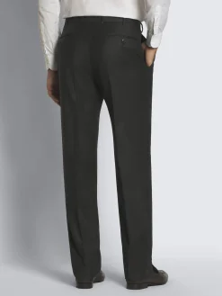 Sale Brioni flannel wool Tigullio trousers Charcoal grey
