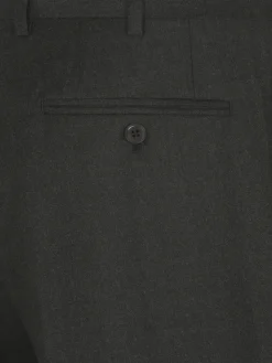 Sale Brioni flannel wool Tigullio trousers Charcoal grey