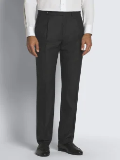 New Brioni glen plaid Super 150's responsible wool flannel Plume suit Charcoal grey