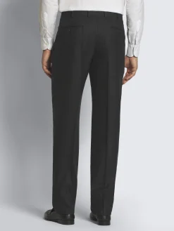 New Brioni glen plaid Super 150's responsible wool flannel Plume suit Charcoal grey