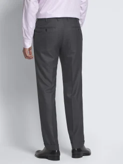 Fashion Brioni pinstriped herringbone Utopia Super 220's wool Brunico suit Charcoal grey