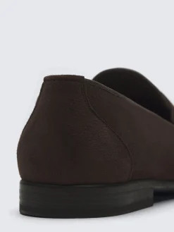 Fashion Brioni suede Appia penny loafers Dark brown