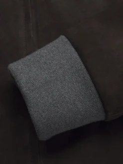 Sale Brioni suede blouson Dark brown