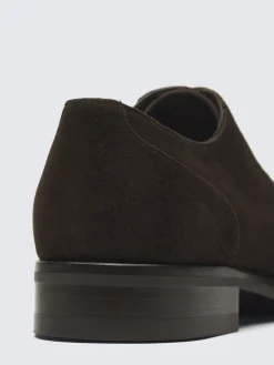 Best Brioni suede Bruton derby shoes Dark brown