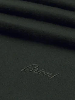 Clearance Brioni cashmere scarf Dark green