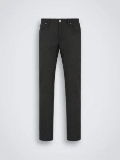 Clearance Brioni flannel wool and cotton twill Chamonix jeans Dark grey