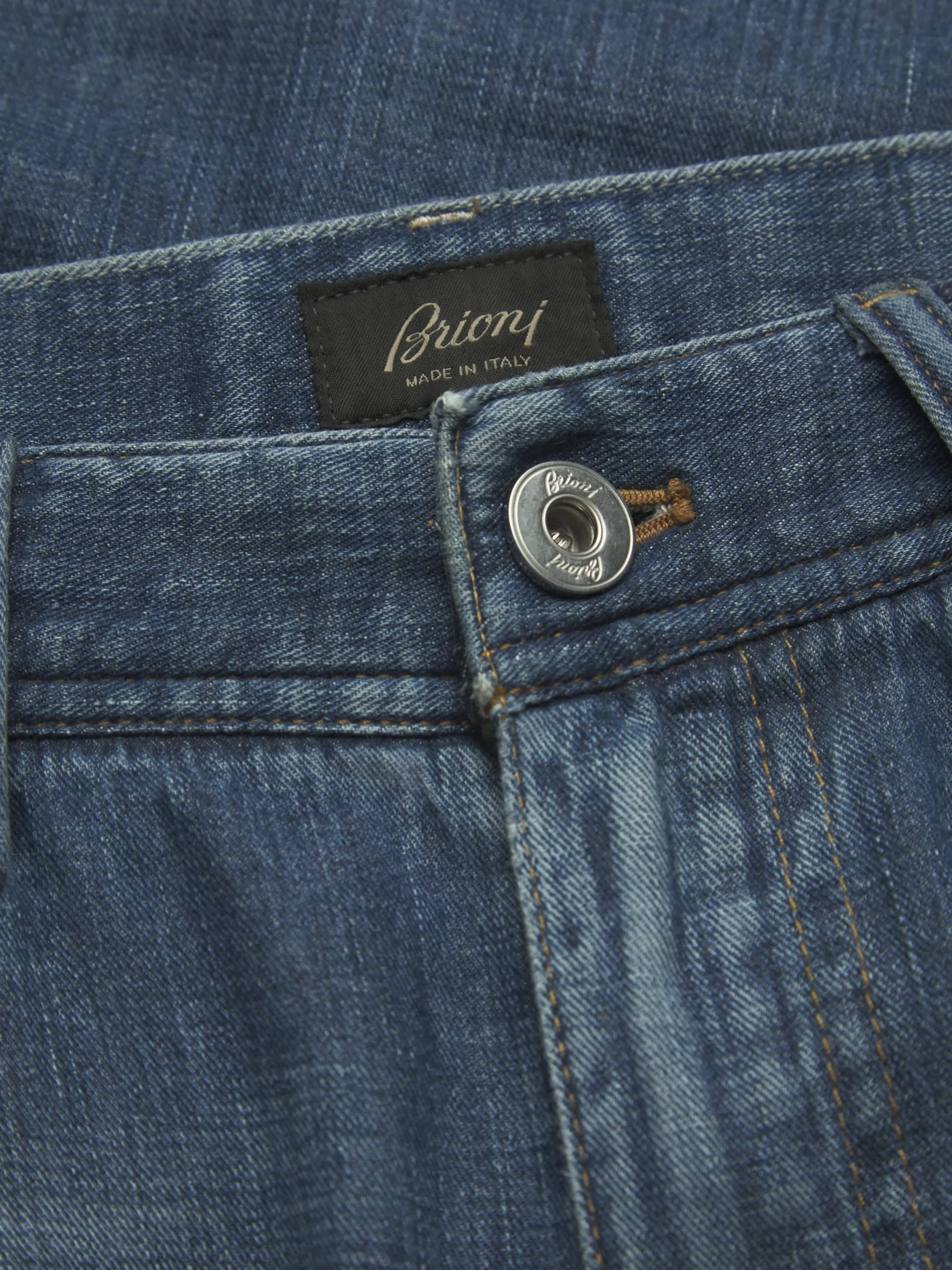 Fashion Brioni cotton Meribel selvedge jeans Denim blue
