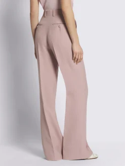 Outlet Brioni Dusty pink silk flare trousers