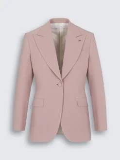 Best Brioni silk Flavia jacket Dusty pink