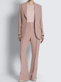 Best Brioni silk Flavia jacket Dusty pink