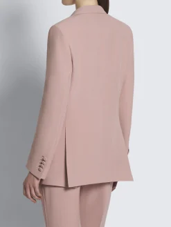 Best Brioni silk Flavia jacket Dusty pink