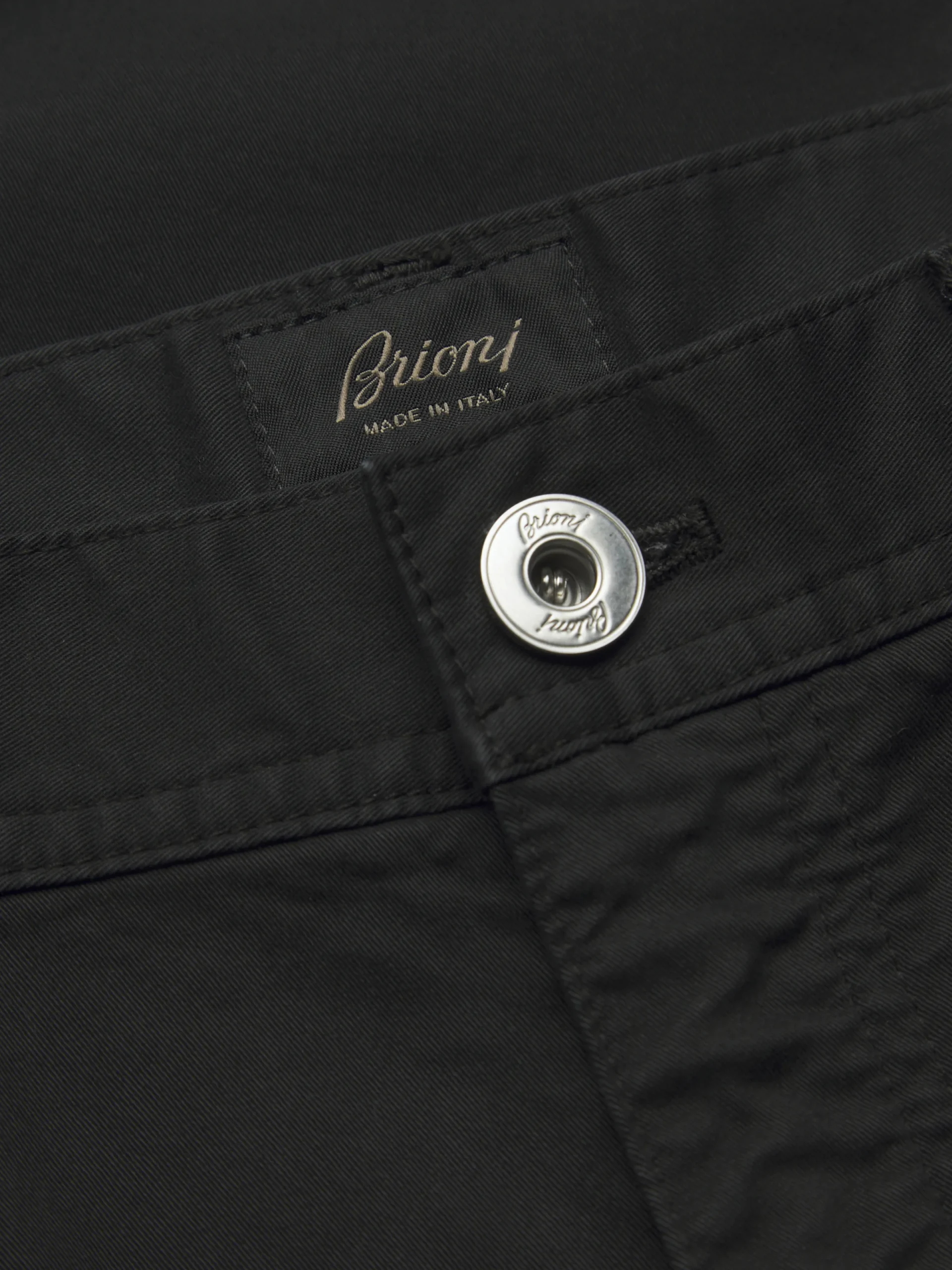 Outlet Brioni Essential organic stretch cotton Meribel jeans Black