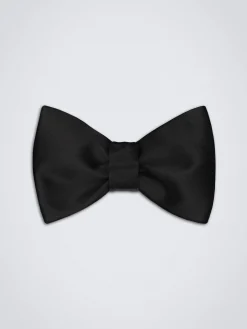 Discount Brioni Essential silk self-tie bow tie Black