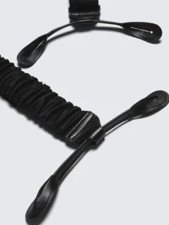 New Brioni Essential silk tuxedo suspenders Black