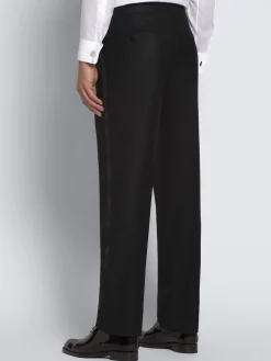 Hot Brioni Essential black Super 160's wool Policleto tuxedo