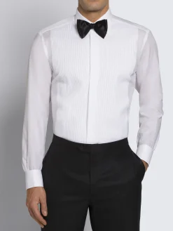 Hot Brioni Essential black Super 160's wool Policleto tuxedo