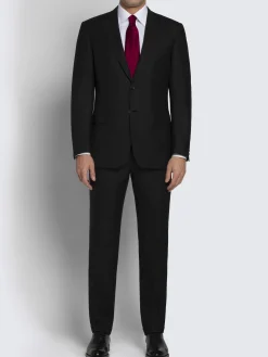 Best Brioni Essential Super 160's wool Brunico suit Black