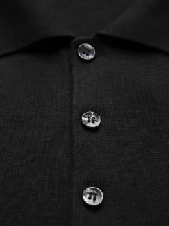 Clearance Brioni Essential wool, cashmere and silk polo sweater Black