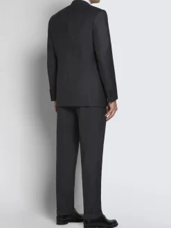 New Brioni Essential charcoal grey Super 160's wool gabardine Brunico suit