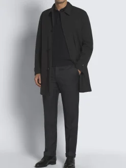Online Brioni Essential Performa car coat Midnight Blue