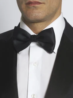 Discount Brioni Essential silk bow tie Midnight Blue