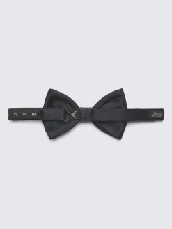 Discount Brioni Essential silk bow tie Midnight Blue