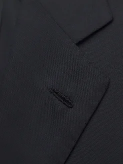 Discount Brioni Essential wool and silk Plume jacket Midnight Blue