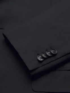 Discount Brioni Essential wool and silk Plume jacket Midnight Blue