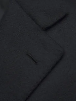 New Brioni Essential cashmere Brunico overcoat Navy blue