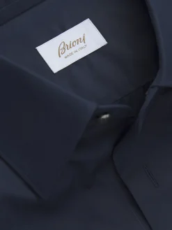 Sale Brioni Essential cotton formal shirt Navy blue