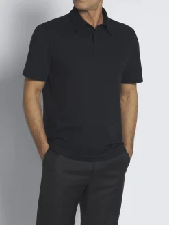 Sale Brioni Essential organic cotton piqué polo Navy blue