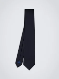 Online Brioni Essential silk tie Navy blue