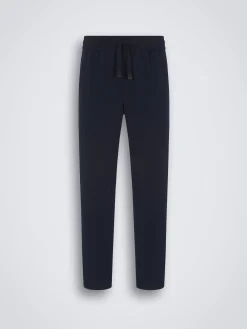 Hot Brioni Essential stretch cotton joggers Navy blue