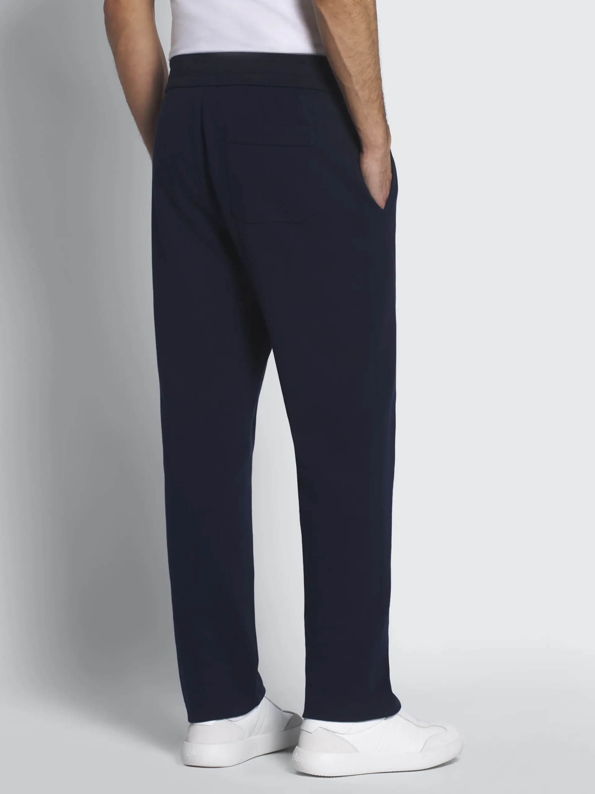 Hot Brioni Essential stretch cotton joggers Navy blue