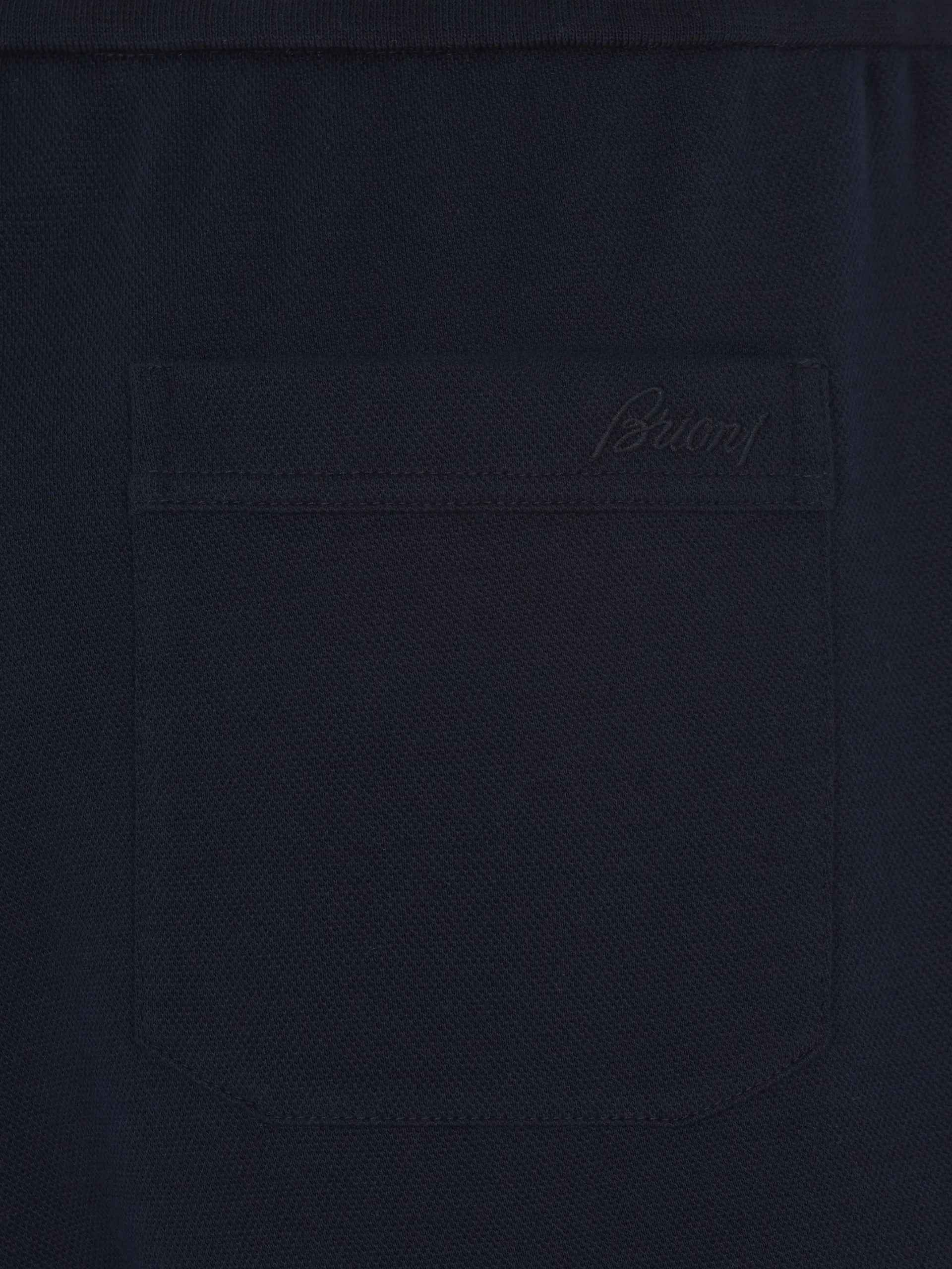 Hot Brioni Essential stretch cotton joggers Navy blue