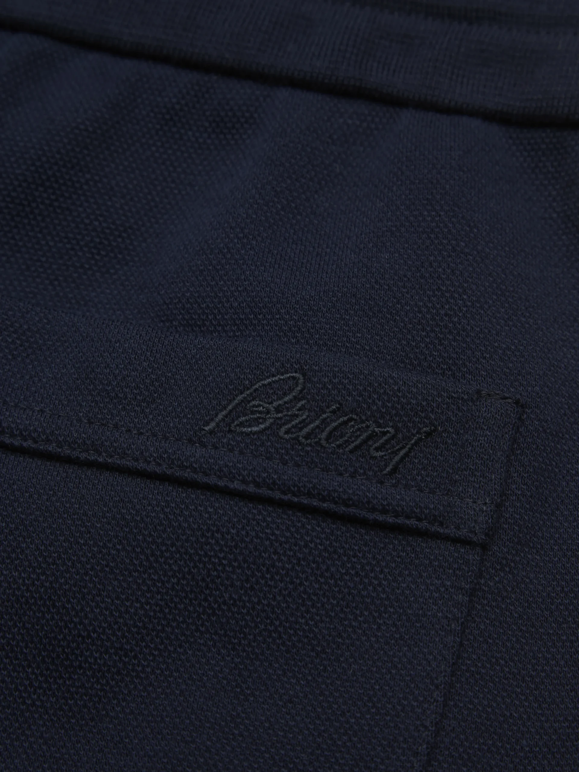 Hot Brioni Essential stretch cotton joggers Navy blue