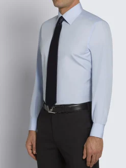 Hot Brioni Essential cotton formal shirt Sky Blue