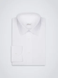 Discount Brioni Essential cotton formal shirt White