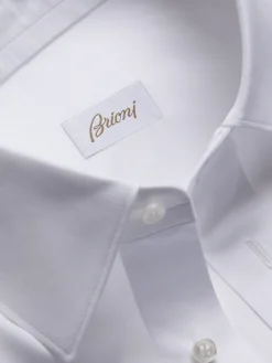 Discount Brioni Essential cotton formal shirt White