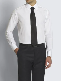 Clearance Brioni Essential cotton French cuff evening shirt White