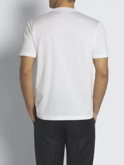 Fashion Brioni Essential gassed organic cotton T-shirt White