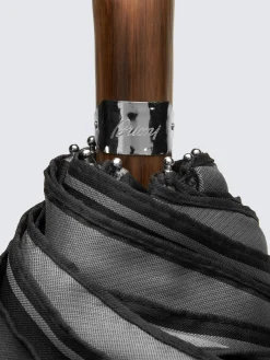 Hot Brioni Grey and foldable umbrella Black