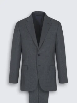 Sale Brioni and blue micro-checked Ventiquattro Plus wool Brunico suit Grey