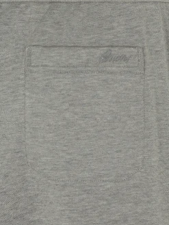 New Brioni stretch cotton sweatpants Grey