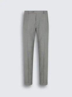 Discount Brioni Grey Super 150's wool sharskin Journey trousers