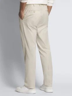 Best Brioni cotton gabardine Journey trousers Ivory white