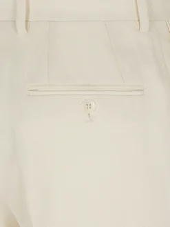 Sale Brioni Ivory white silk gabardine Palinuro trousers
