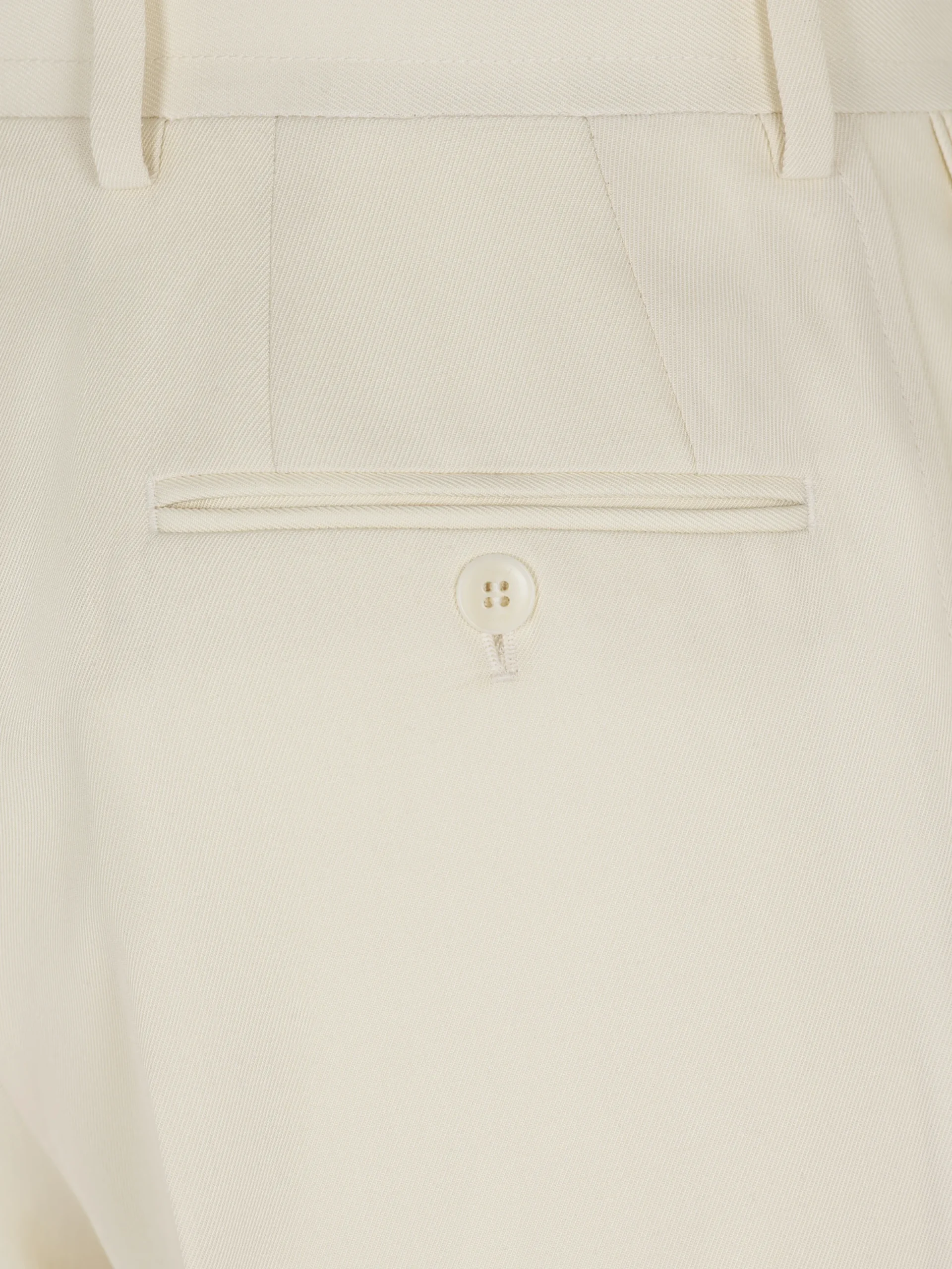 Sale Brioni Ivory white silk gabardine Palinuro trousers