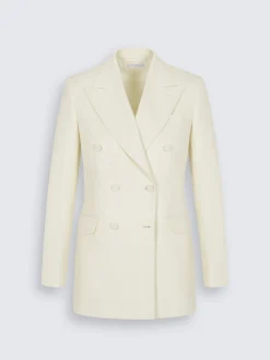 Sale Brioni Ivory white silk gabardine Palinuro trousers